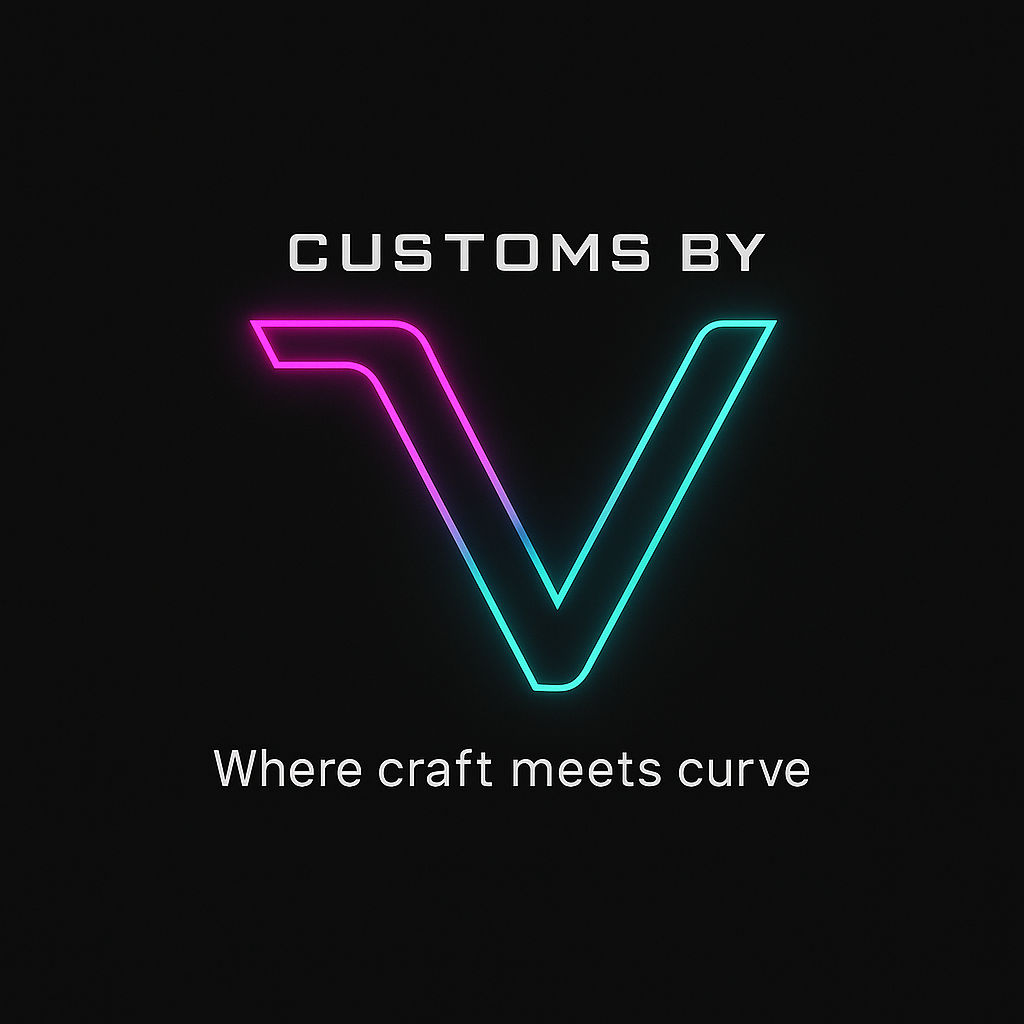 Custom by V Logo